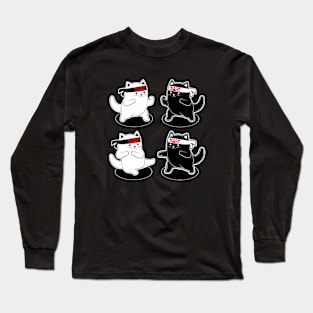 Karate Cat Long Sleeve T-Shirt